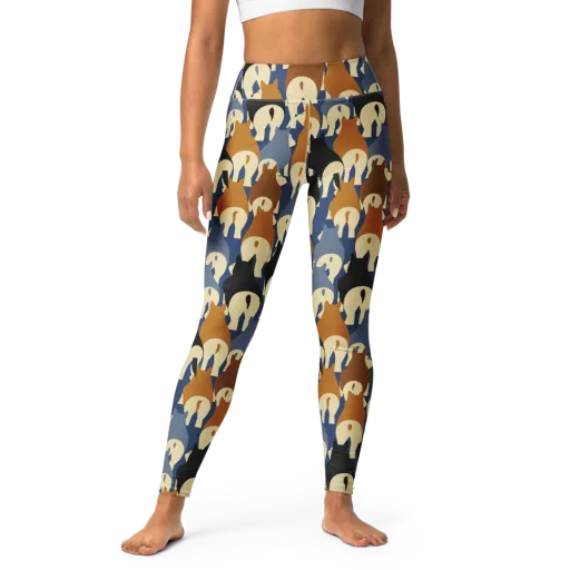 Cobalt Canine on a Yoga Leggings