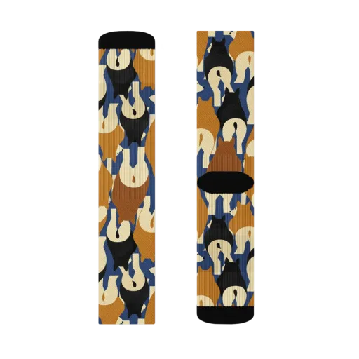 Cobalt Canine on a Socks