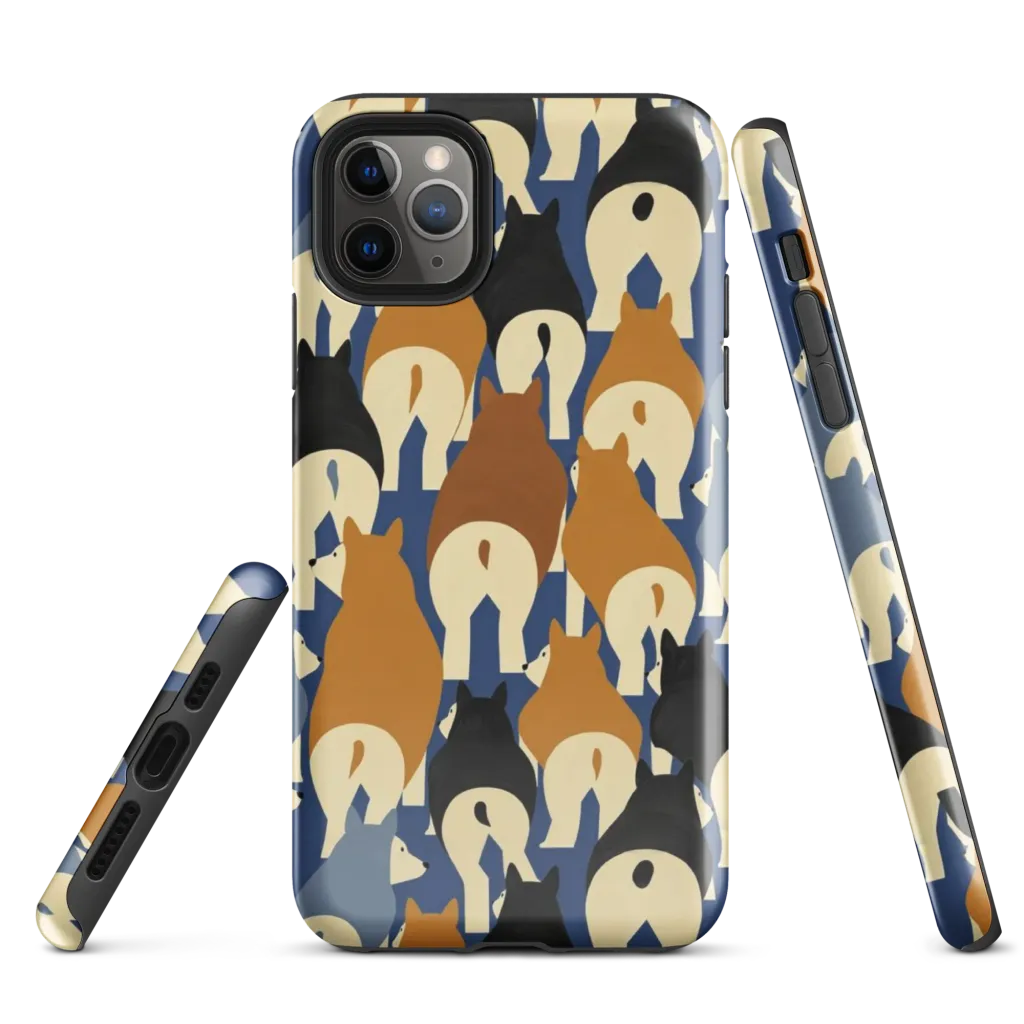 Cobalt Canine on Tough Case for iPhone® — Front