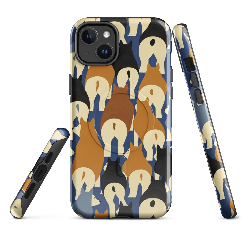 Cobalt Canine on MagSafe Tough Case for iPhone® — Front