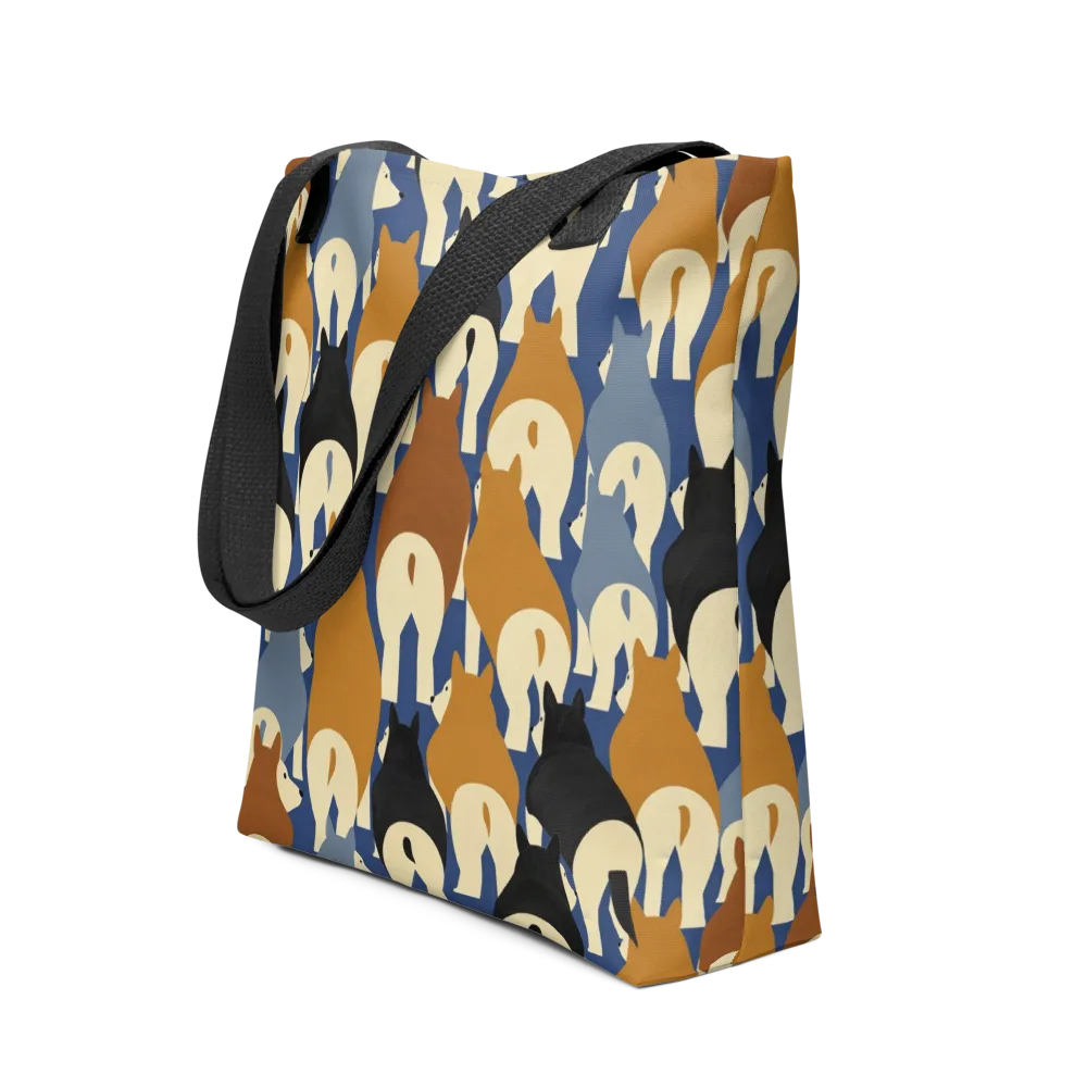 Cobalt Canine on Tote Bag — Front