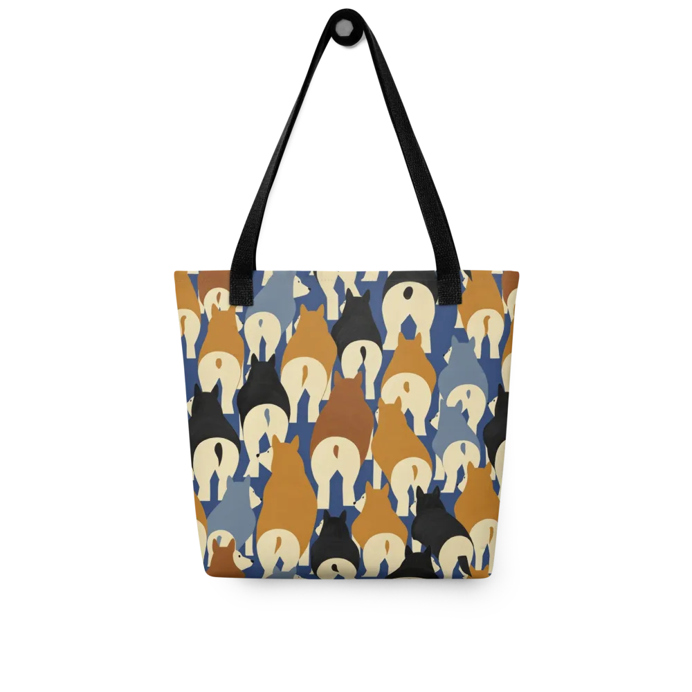Cobalt Canine on Tote Bag — Front