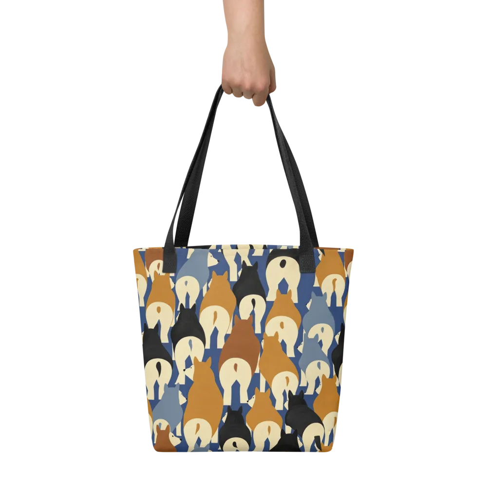 Cobalt Canine on Tote Bag — Front