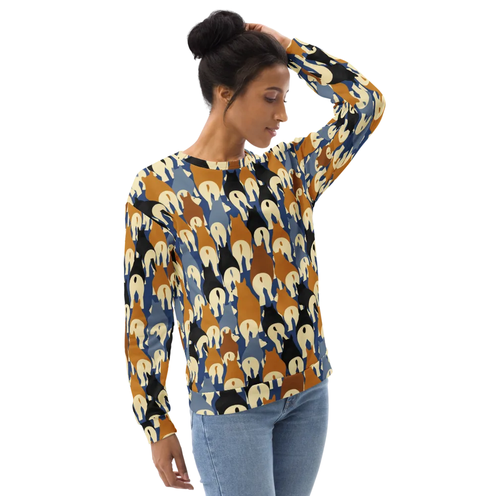 Cobalt Canine on Sweatshirt — Right Front