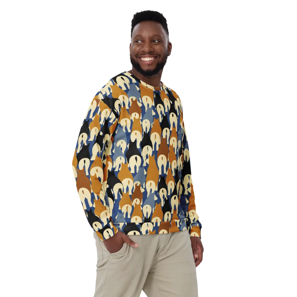 Cobalt Canine on Sweatshirt — Front