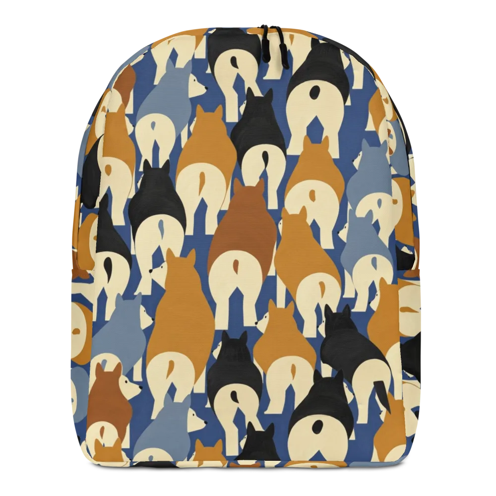 Cobalt Canine on Minimalist Backpack — Front