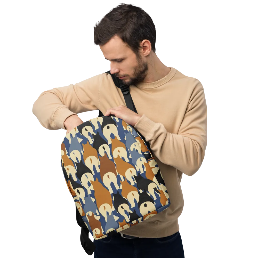 Cobalt Canine on Minimalist Backpack — Front