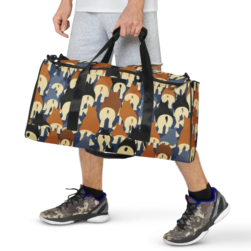Cobalt Canine on a Duffle Bag