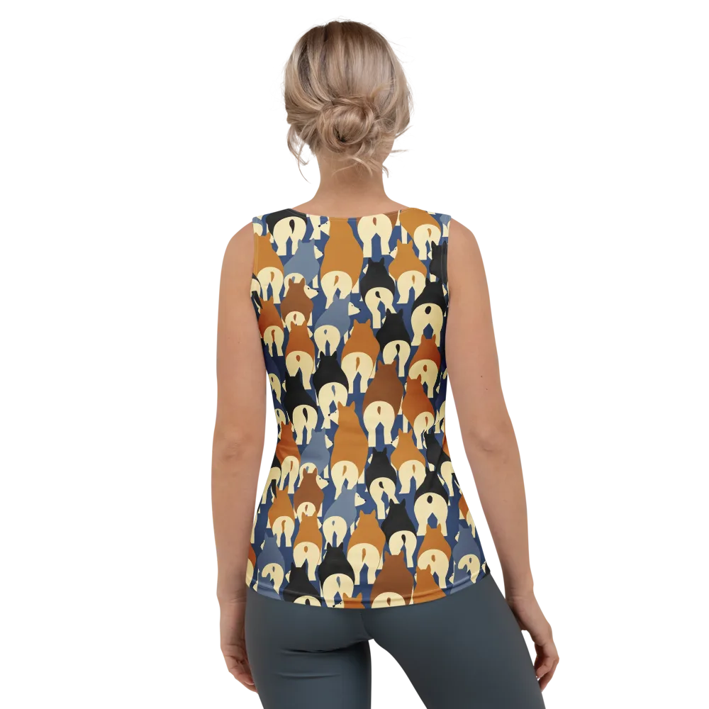 Cobalt Canine on Women's Tank Top — Back