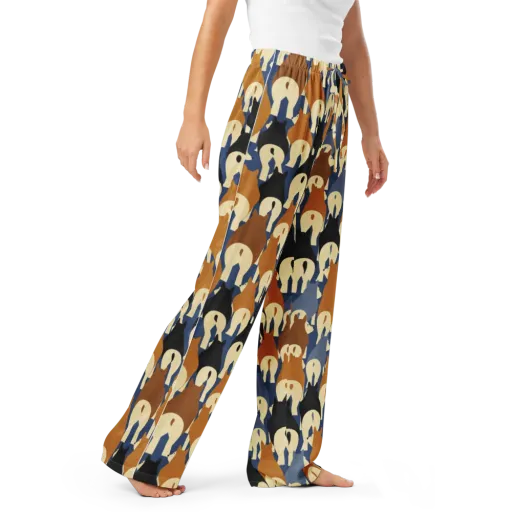 Cobalt Canine on a Women's Pajama Pants