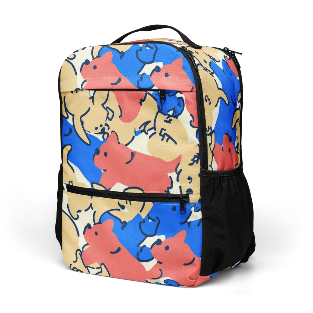Pop Parade Pups on Utility Backpack — Left Front