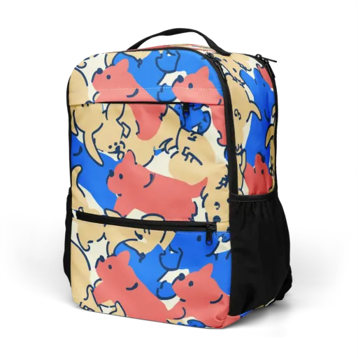 Pop Parade Pups on a Utility Backpack