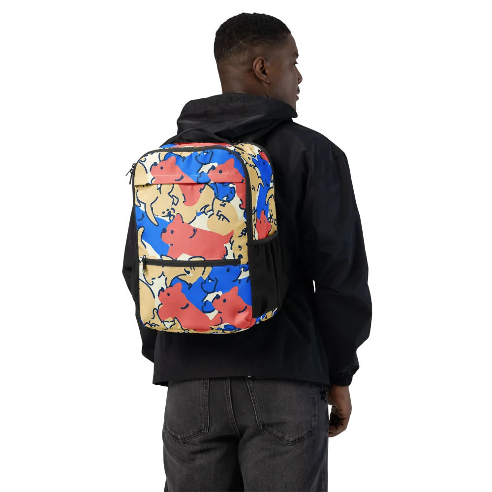 Pop Parade Pups on Utility Backpack — Back