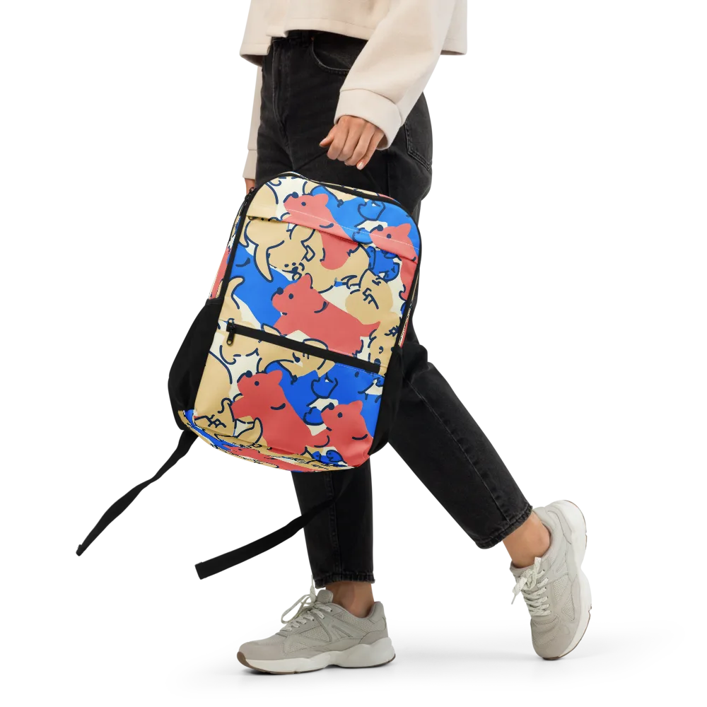 Pop Parade Pups on Utility Backpack — Front