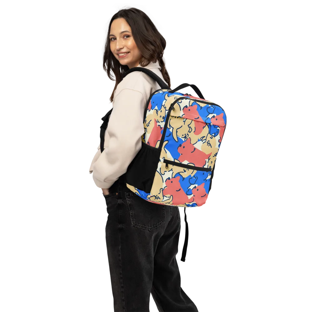 Pop Parade Pups on Utility Backpack — Back
