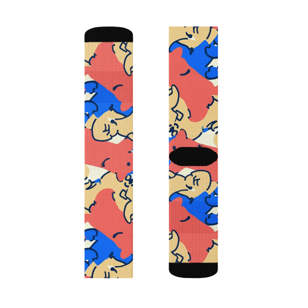 Pop Parade Pups on Socks — Right Sock