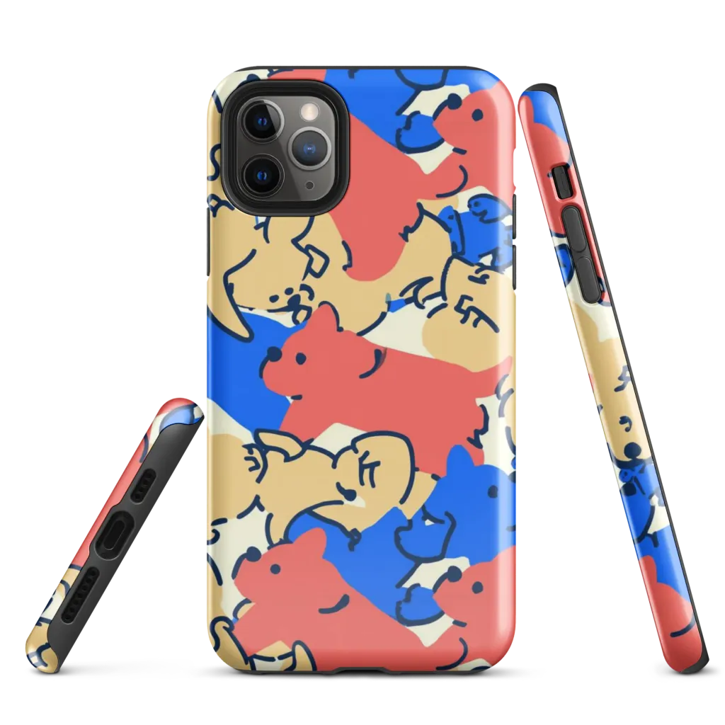 Pop Parade Pups on Tough Case for iPhone® — Front