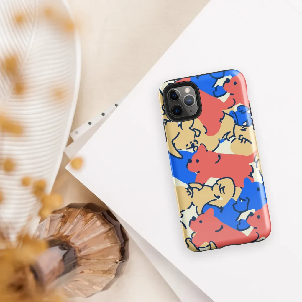 Pop Parade Pups on Tough Case for iPhone® — Front