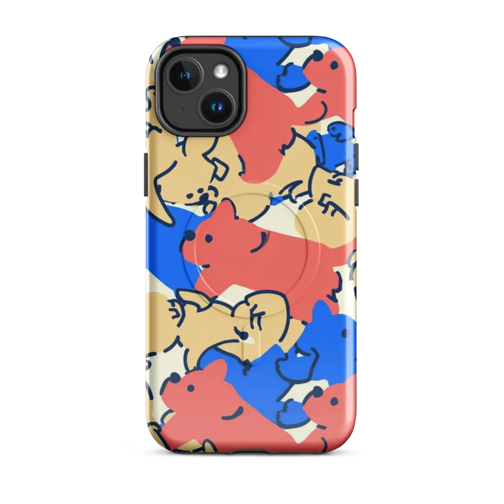 Pop Parade Pups on MagSafe Tough Case for iPhone® — Front