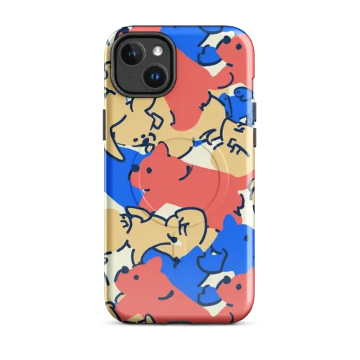 Pop Parade Pups on a MagSafe Tough Case for iPhone®