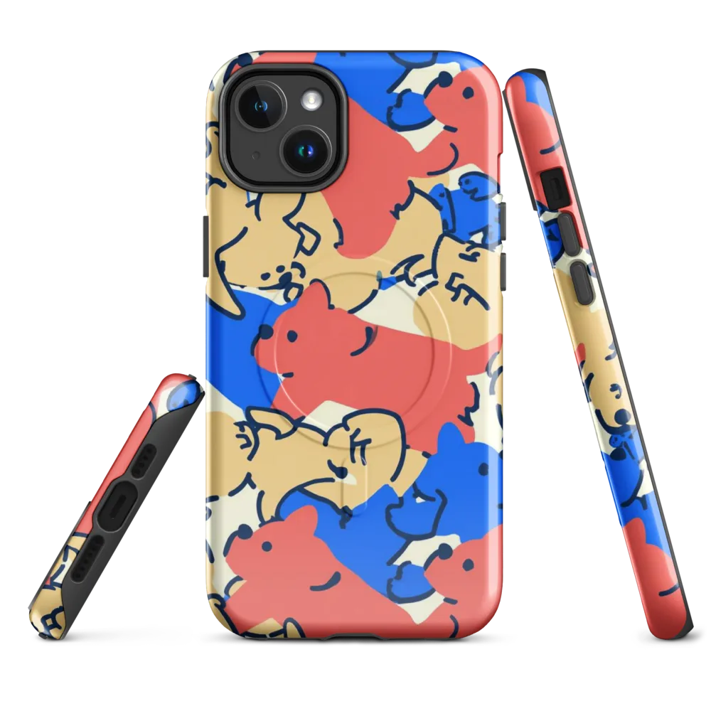 Pop Parade Pups on MagSafe Tough Case for iPhone® — Front