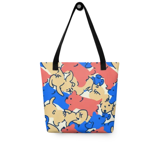 Pop Parade Pups on a Tote Bag