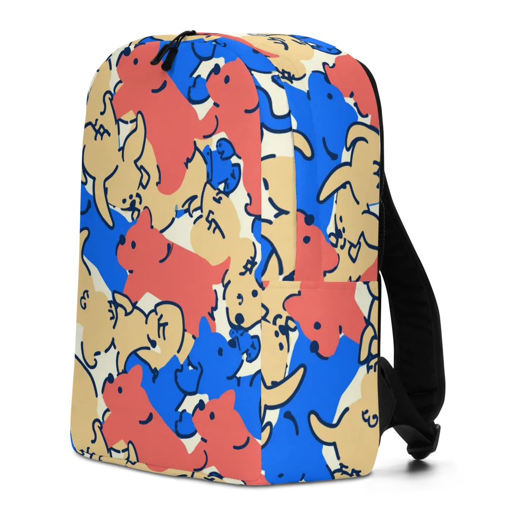 Pop Parade Pups on Minimalist Backpack — Left