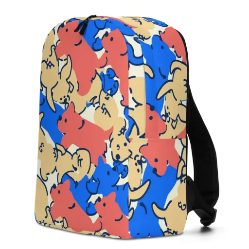 Pop Parade Pups on a Minimalist Backpack