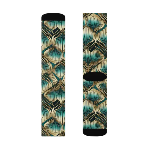 Turquoise Allium on a Socks
