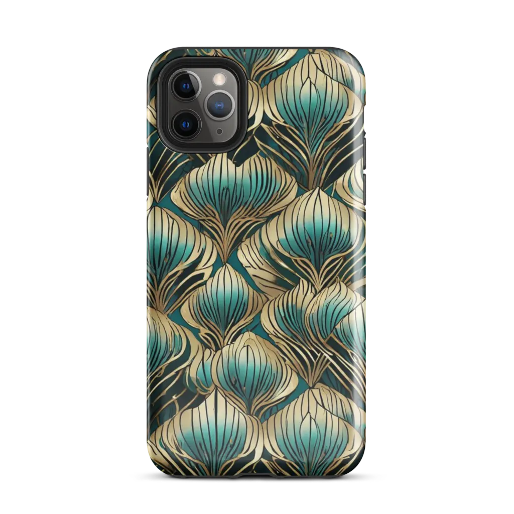 Turquoise Allium on Tough Case for iPhone® — Front