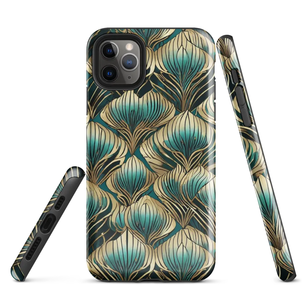 Turquoise Allium on Tough Case for iPhone® — Front