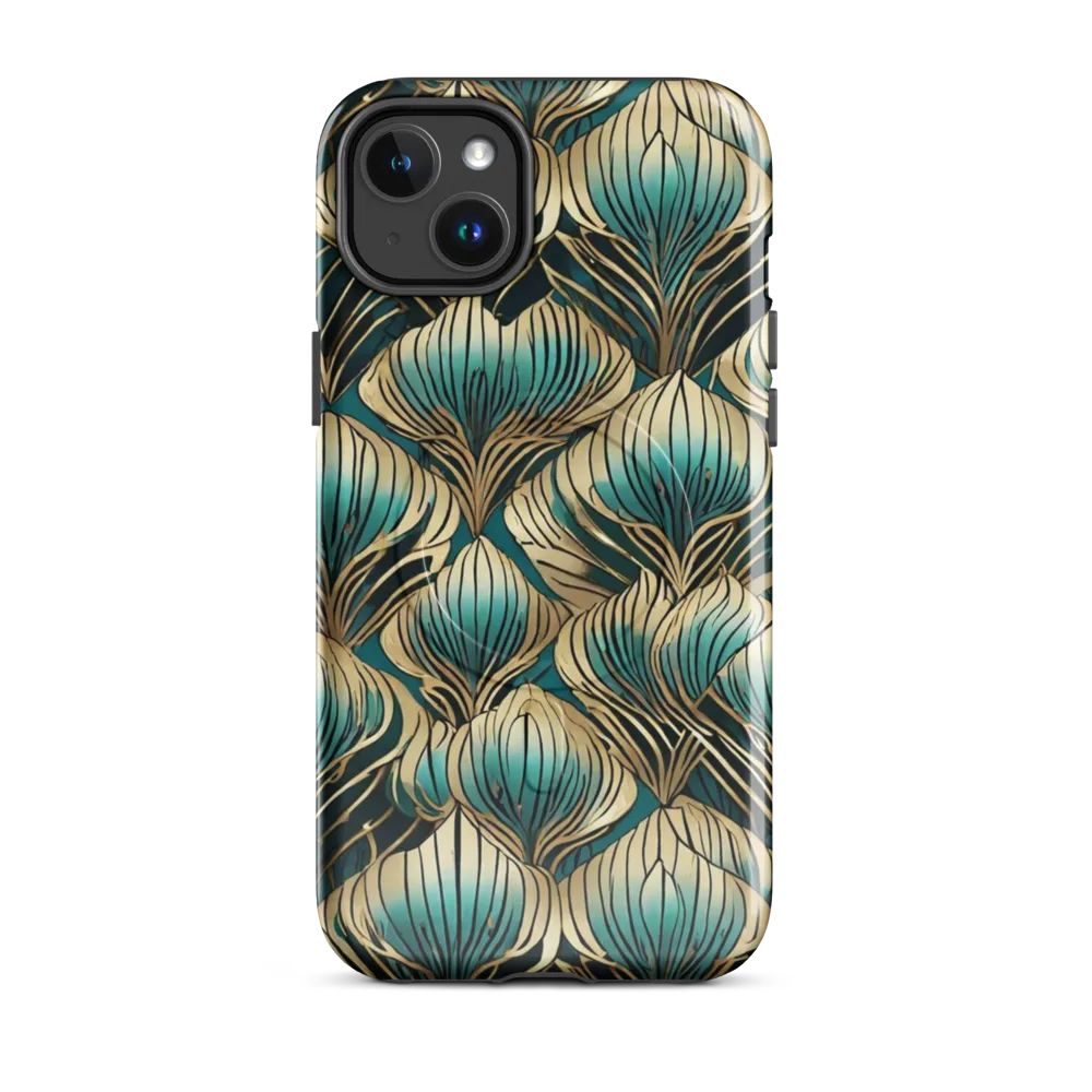 Turquoise Allium on MagSafe Tough Case for iPhone® — Front