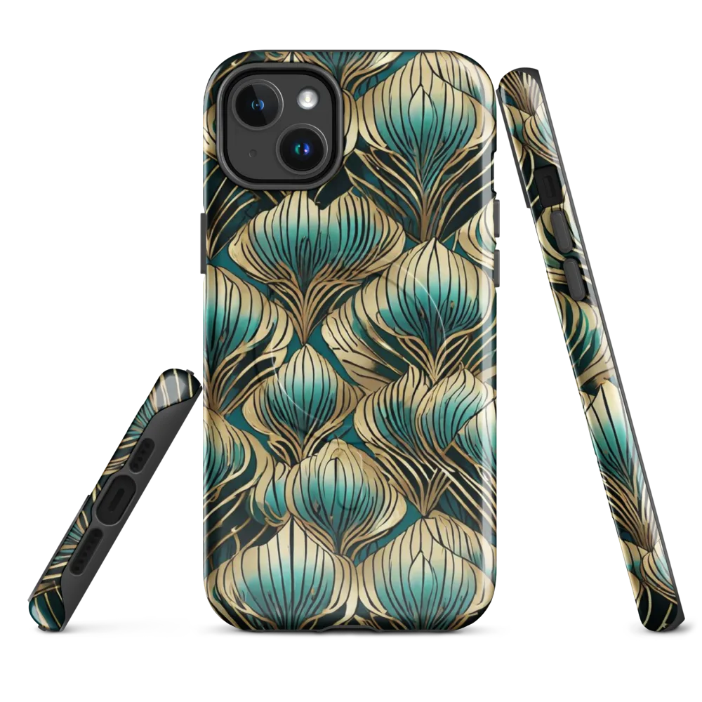 Turquoise Allium on MagSafe Tough Case for iPhone® — Front