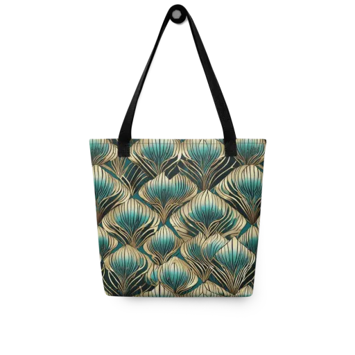 Turquoise Allium on a Tote Bag