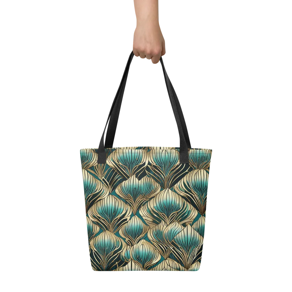 Turquoise Allium on Tote Bag — Front