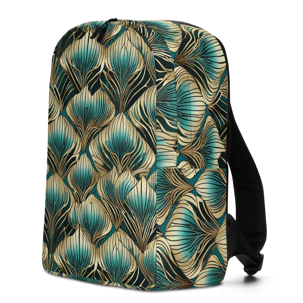 Turquoise Allium on Minimalist Backpack — Left