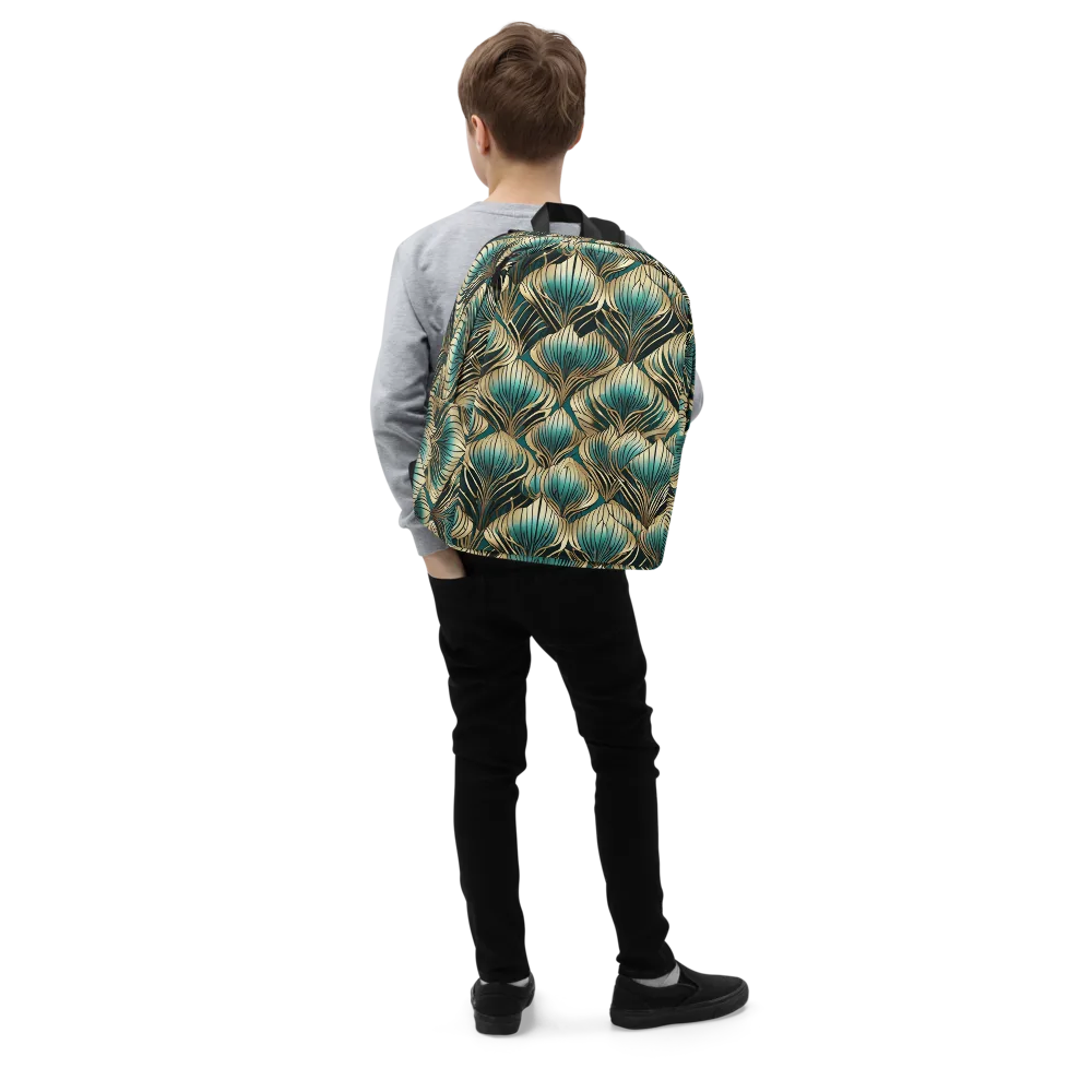 Turquoise Allium on Minimalist Backpack — Right Front