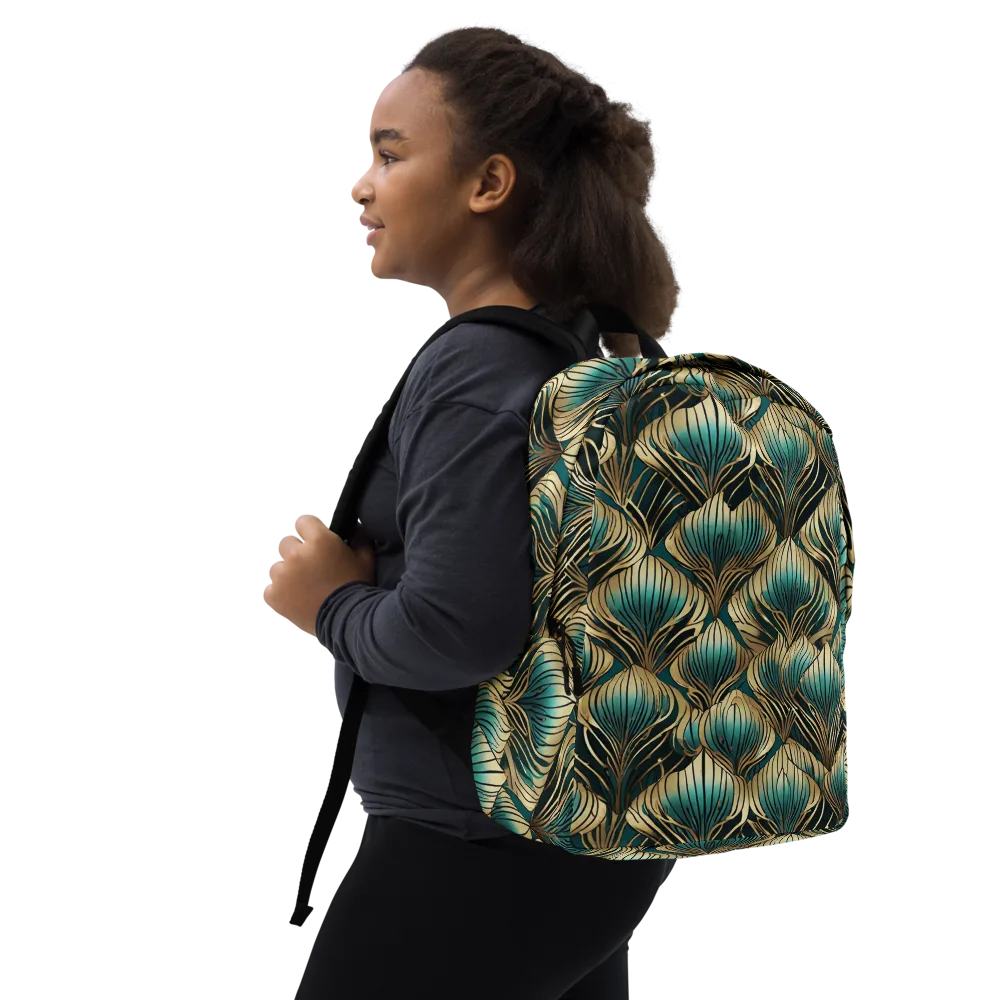 Turquoise Allium on Minimalist Backpack — Right Front