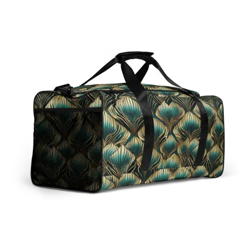 Turquoise Allium on a Duffle Bag