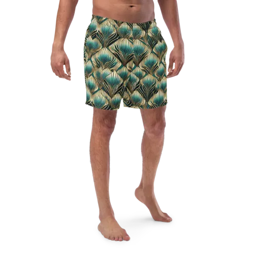 Turquoise Allium on a Swim Trunks