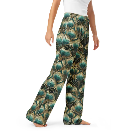 Turquoise Allium on a Women's Pajama Pants