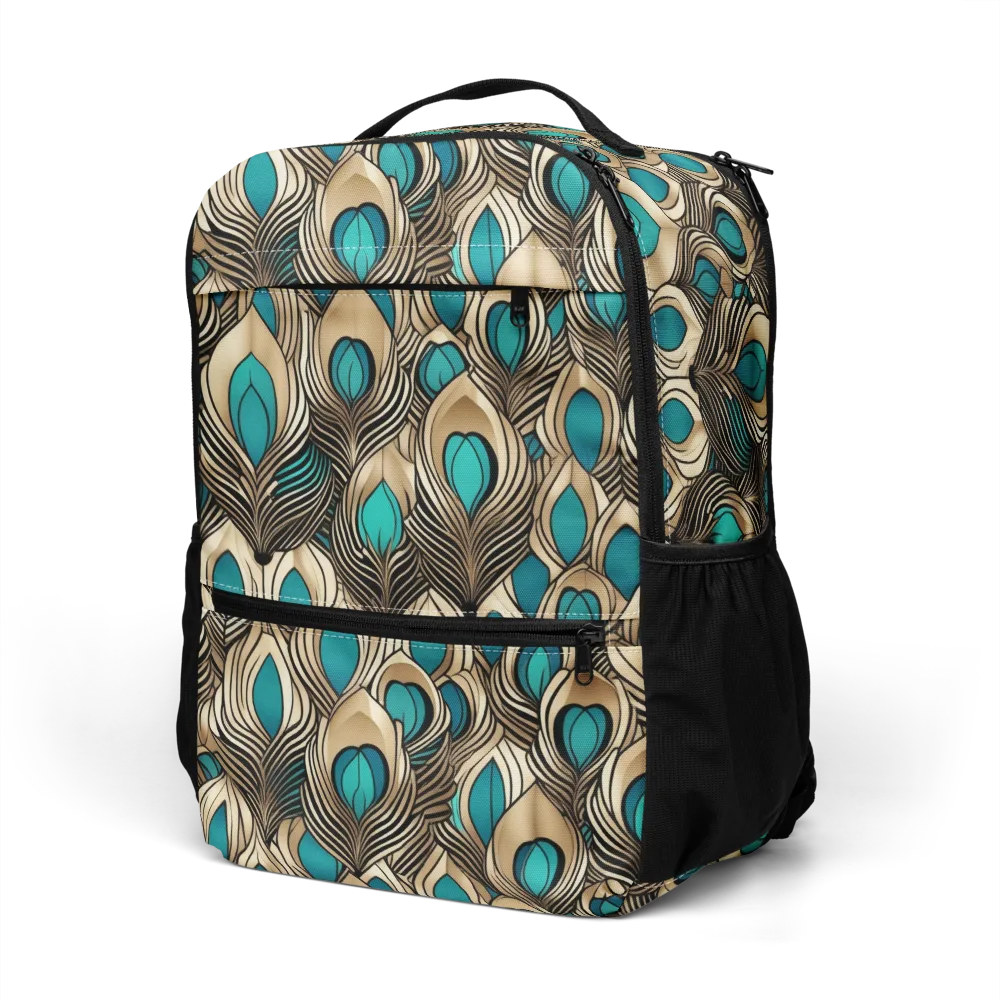 Gilded Feather on Utility Backpack — Left Front