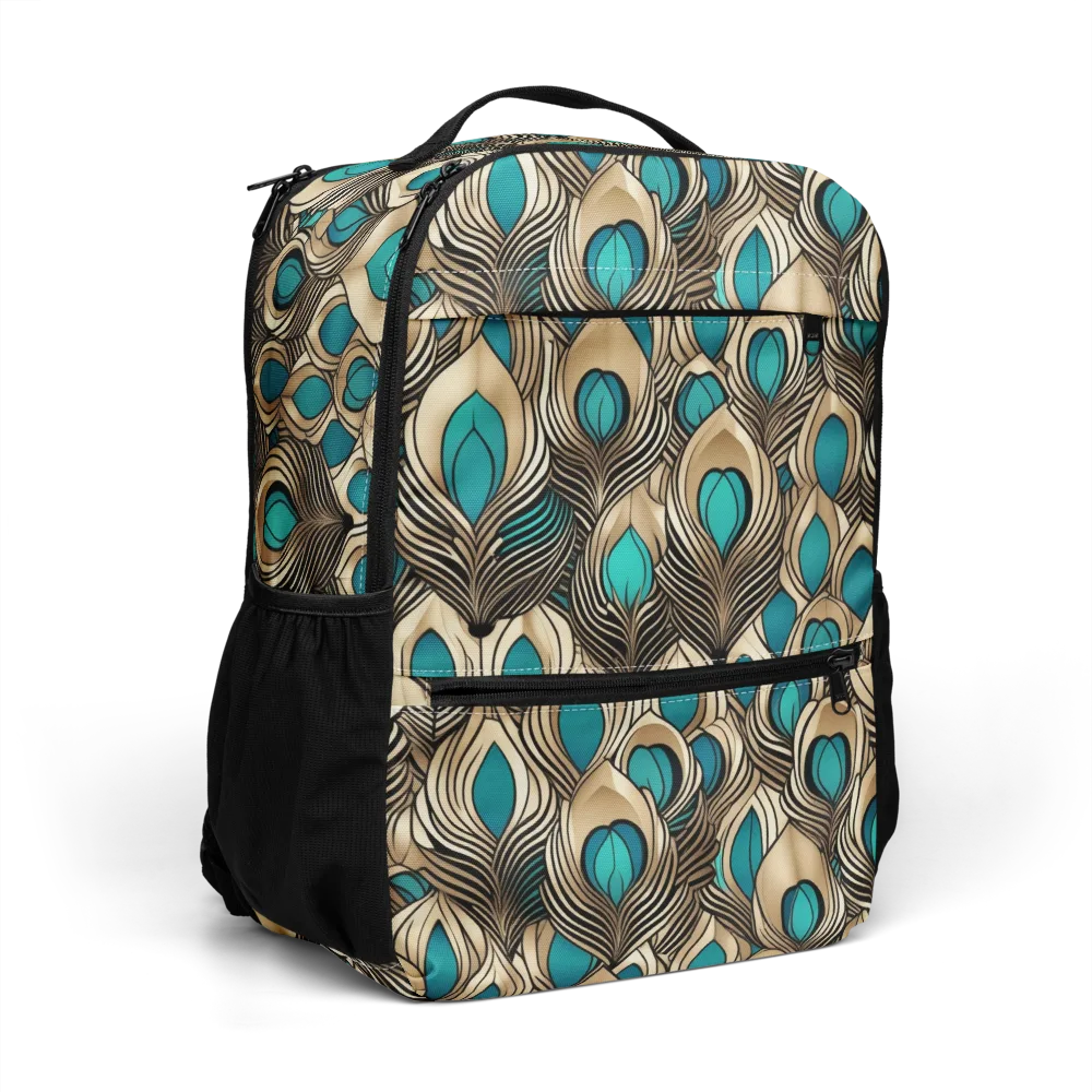 Gilded Feather on Utility Backpack — Right Front