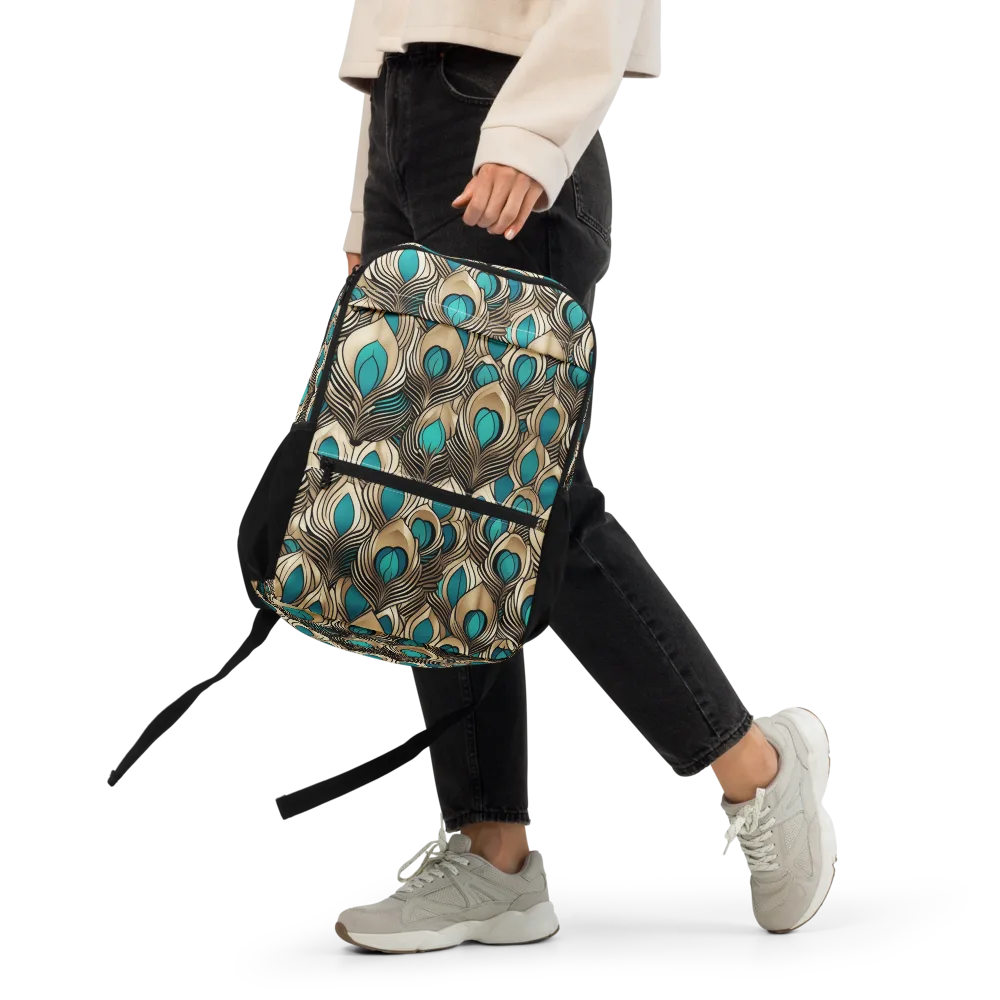Gilded Feather on Utility Backpack — Front