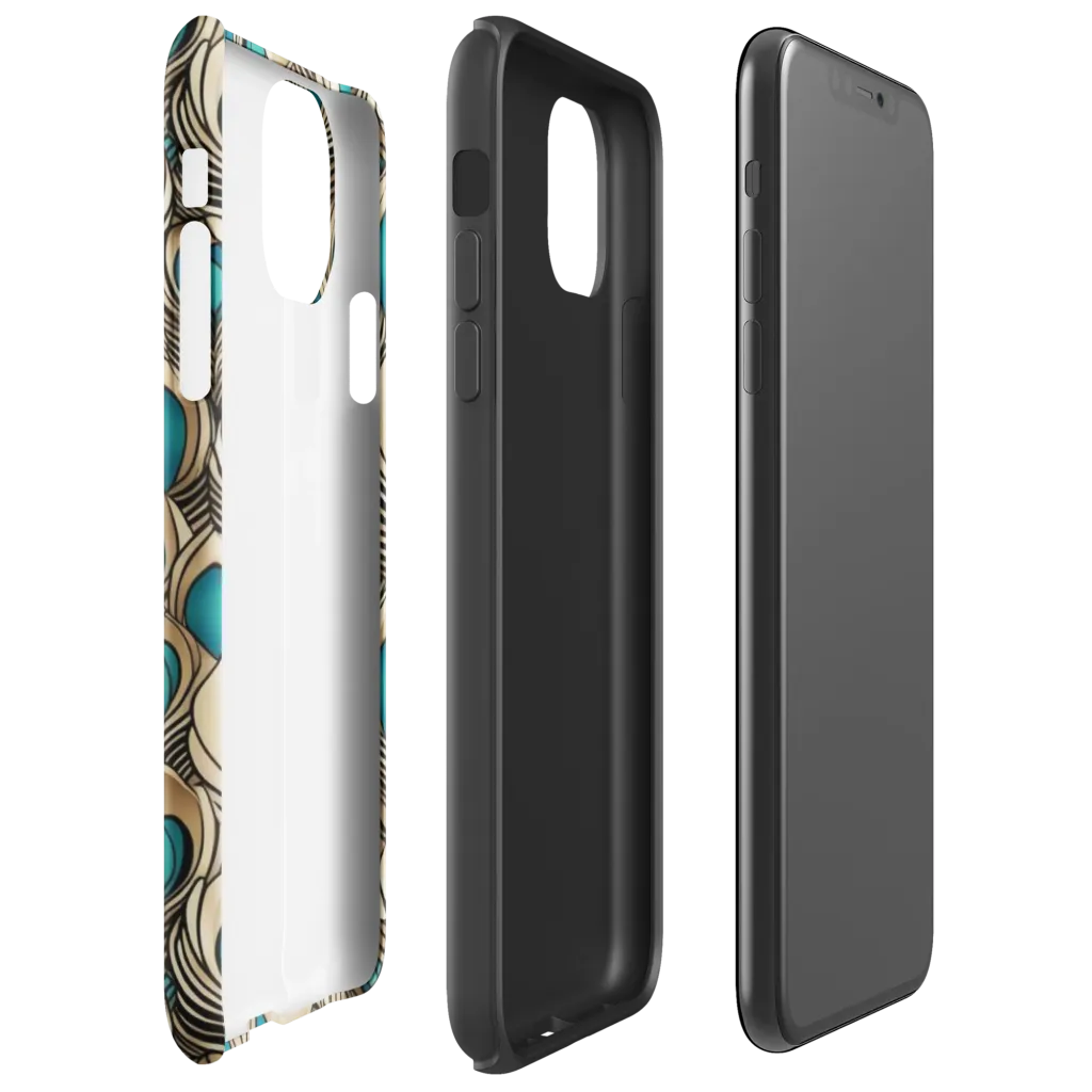 Gilded Feather on Tough Case for iPhone® — Right