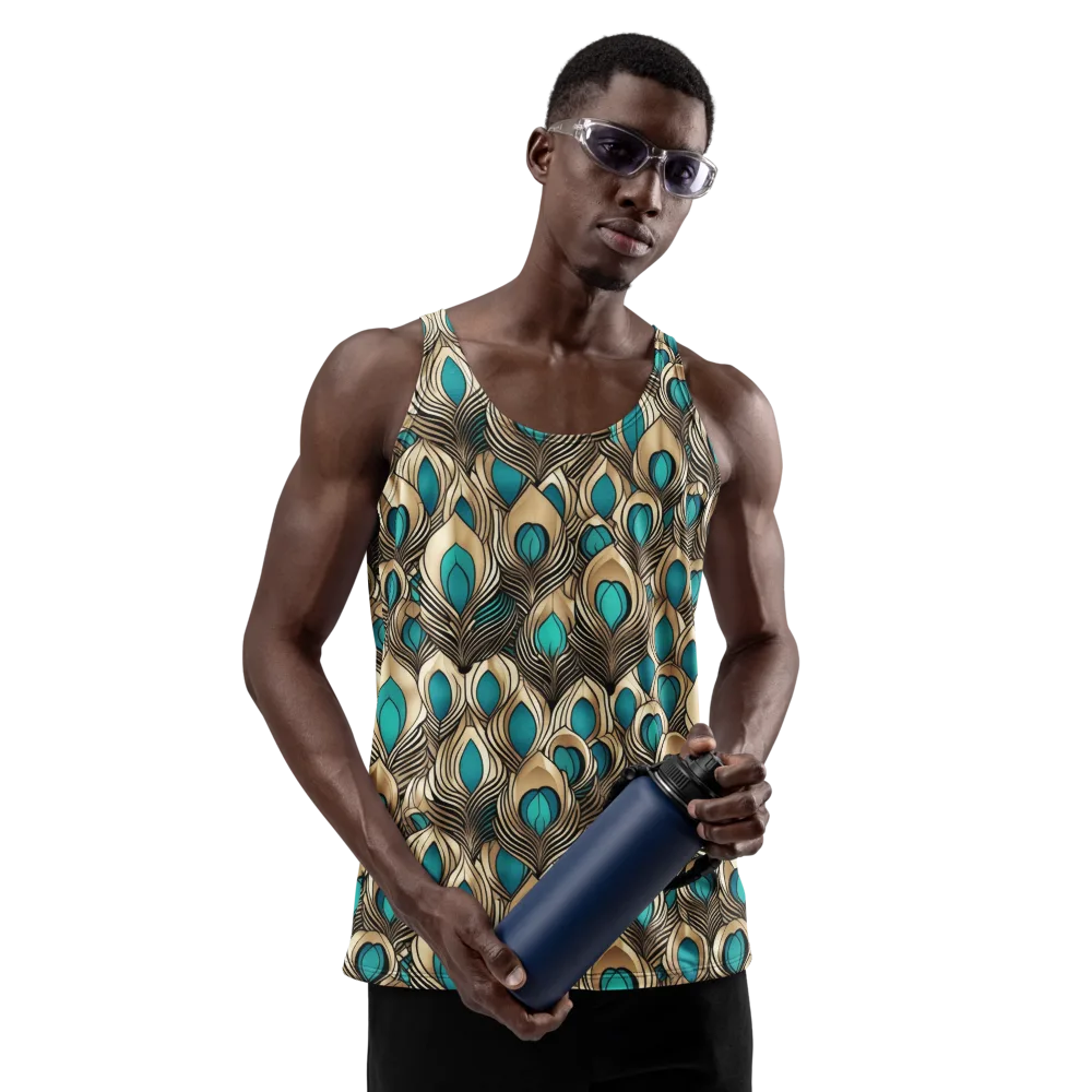 Gilded Feather on Men's Tank Top — Front