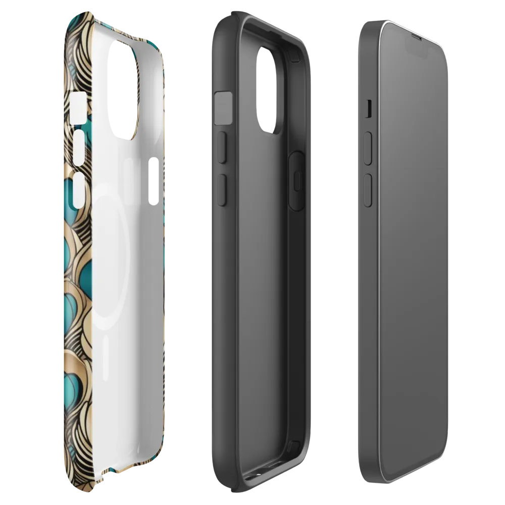 Gilded Feather on MagSafe Tough Case for iPhone® — Front