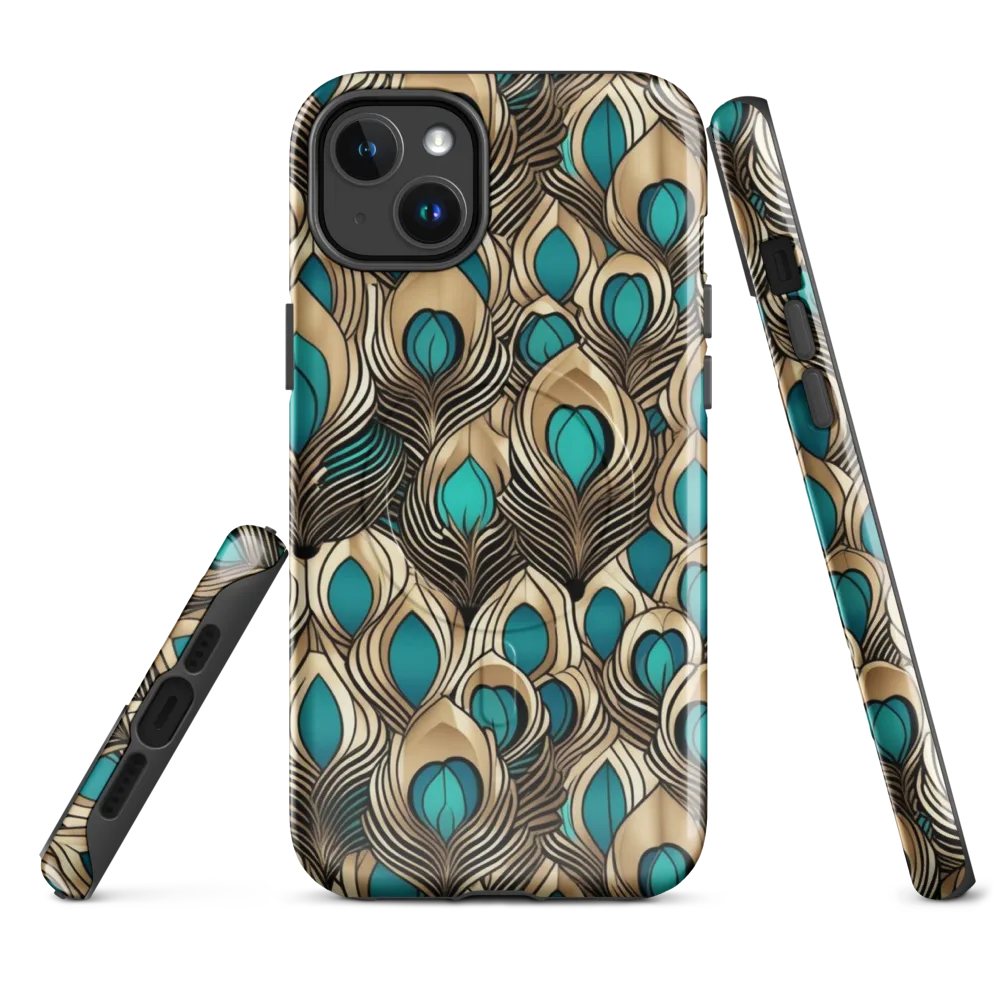 Gilded Feather on MagSafe Tough Case for iPhone® — Front