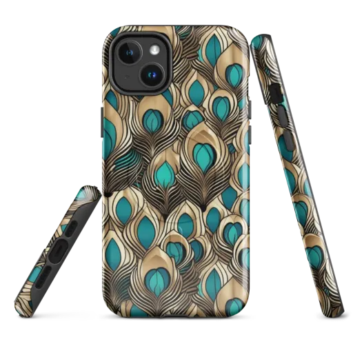 Gilded Feather on a MagSafe Tough Case for iPhone®