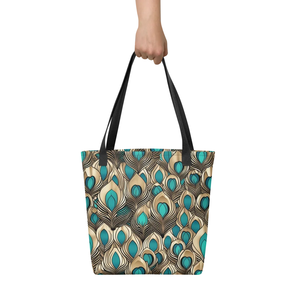 Gilded Feather on Tote Bag — Front